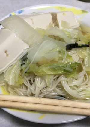 何も考えたくない時用のにゅうめん-レシピのメイン写真