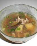 そうめん用？暖かいひき肉つけたれ♪