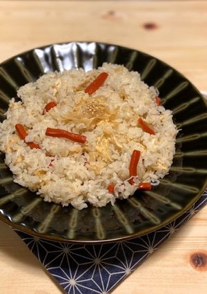 白だしで☆割れ湯葉とじゃこの炊き込みご飯-レシピのメイン写真