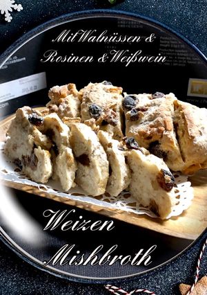 胡桃&レーズン&白ワイン入り♡ライ麦パン-レシピのメイン写真