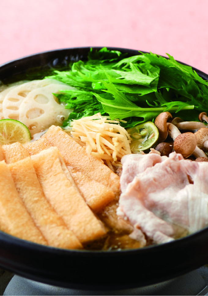 豚肉と油揚げのしょうが鍋♪-レシピのメイン写真