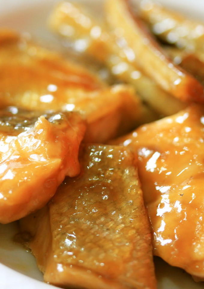 お弁当に！鮭とごぼうのうま煮-レシピのメイン写真