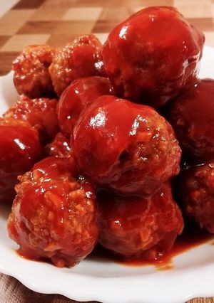 高野豆腐入り肉団子(ケチャップソース)-レシピのメイン写真