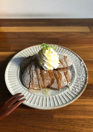 ココアパンケーキ-レシピのメイン写真