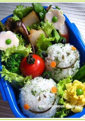 キャラ弁♪ガチャガチャケースでカエル♪-レシピのメイン写真