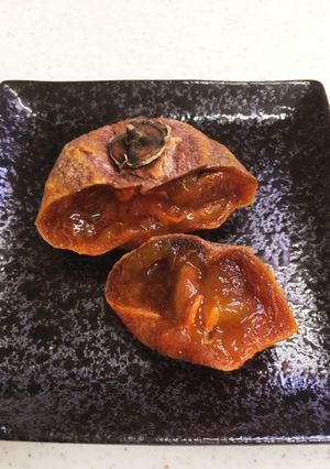 ★甘柿の干し柿(室内で時短7日で作る)-レシピのメイン写真