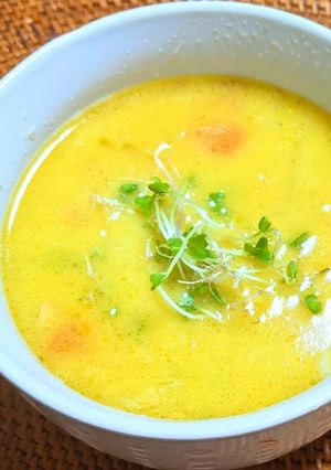 白菜とベーコンの豆乳スープ-レシピのメイン写真