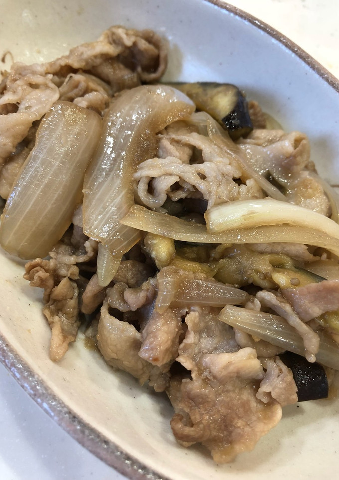 ナス入り簡単豚の生姜焼き！-レシピのメイン写真
