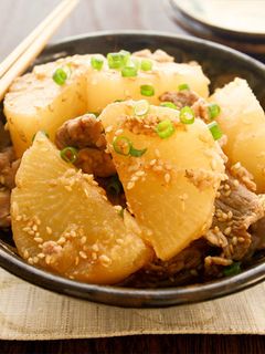 韓国風ピリ辛大根と牛肉の煮物-レシピのメイン写真