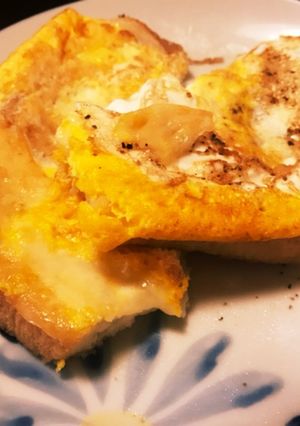 食パン、チーズと卵のオムレット-レシピのメイン写真