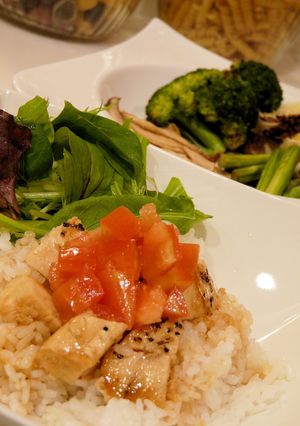 かじきのコロコロペッパーステーキ丼-レシピのメイン写真