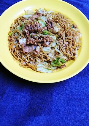 べちゃつかない簡単即席焼きそば-レシピのメイン写真