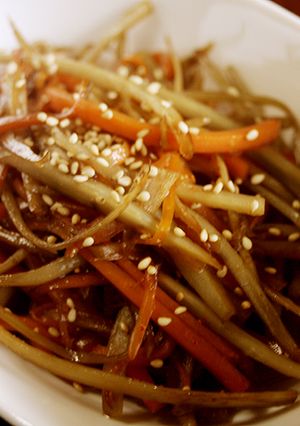 めんつゆでやさしい味のきんぴらごぼう☆-レシピのメイン写真