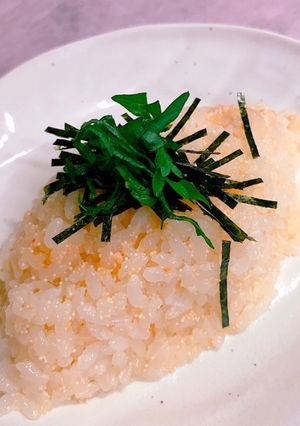 超簡単✨レンチンで激ウマ明太バターご飯-レシピのメイン写真
