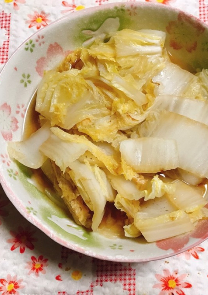 白菜と厚揚げのお浸し-レシピのメイン写真