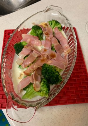 モッツアレラとブロッコリーのベーコン焼き-レシピのメイン写真