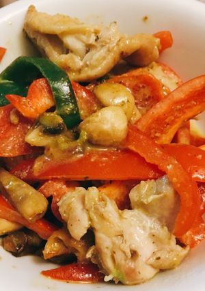 鶏モモ肉の味噌マヨジェノベーゼ炒め-レシピのメイン写真