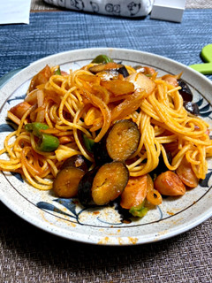 茄子とソーセージのパスタ-レシピのメイン写真