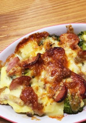 超簡単!じゃがブロッコリーのチーズ焼き♡-レシピのメイン写真