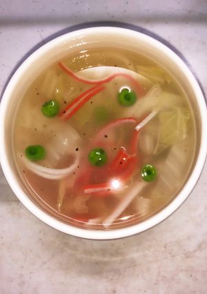 カニカマと白菜のとろっとスープ-レシピのメイン写真