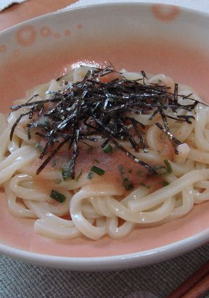 冷やしうどん☆明太つゆ-レシピのメイン写真