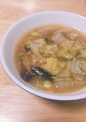 白菜とツナのスープ-レシピのメイン写真