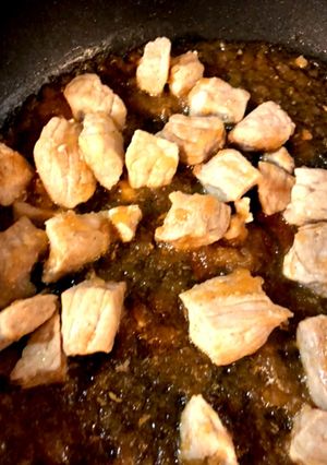 豚角切り肉☆玉ねぎソース-レシピのメイン写真