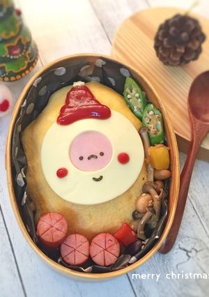 サンタオムライス☆クリスマス♩キャラ☆-レシピのメイン写真