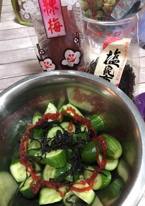 梅昆布きゅうり浅漬け-レシピのメイン写真