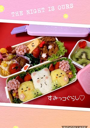 すみっコぐらし♡キャラ弁-レシピのメイン写真