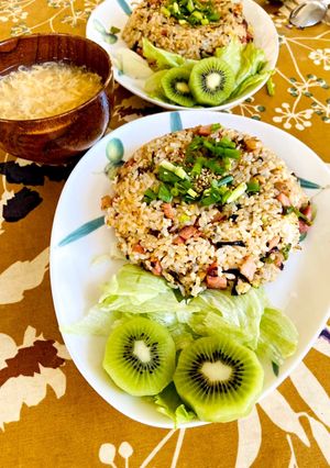 インスタ映え盛簡単焼豚チャーハンプレート-レシピのメイン写真