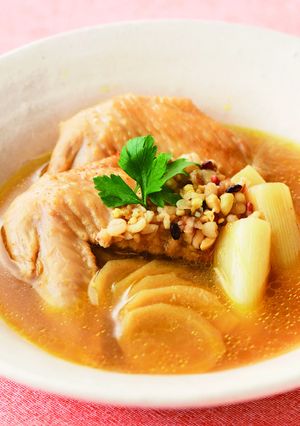 手羽先と生姜のスープ♪(カレー風味)-レシピのメイン写真