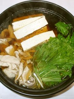 豚肉と水菜の鍋♪簡単鰹だしのとり方-レシピのメイン写真