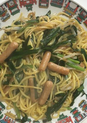 辛ラーメン(顆粒)で作る焼きそば。-レシピのメイン写真