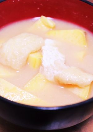 ☆サツマイモの味噌汁☆-レシピのメイン写真