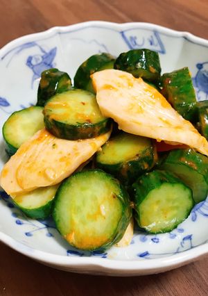 きゅうりとサラダチキンの簡単料理-レシピのメイン写真
