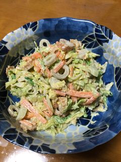 キャベツとちくわの味噌マヨサラダ-レシピのメイン写真
