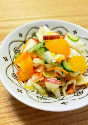 給食の⭐林檎とみかんのフルーティーサラダ-レシピのメイン写真