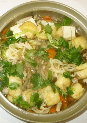うどん鍋うどんすき♪簡単豚肉つゆ-レシピのメイン写真