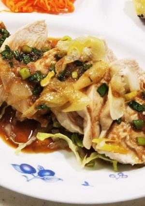 若鶏のむね肉のねぎ醤油-レシピのメイン写真