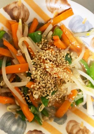 全てレンジ生姜焼き風野菜春雨チャプチェ-レシピのメイン写真