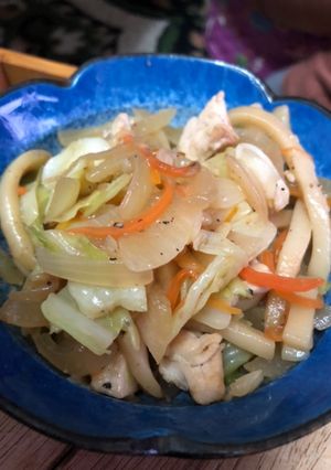野菜タップリあっさり焼きうどん-レシピのメイン写真