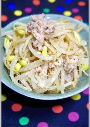 レンジで！豆もやしとシーチキンの和え物-レシピのメイン写真