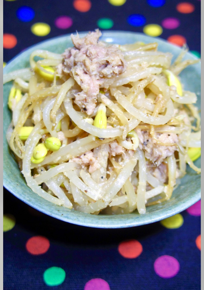 レンジで！豆もやしとシーチキンの和え物-レシピのメイン写真