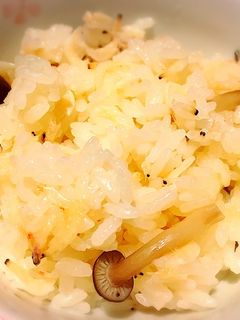 干し海老ときのこの料亭風な炊き込みご飯-レシピのメイン写真