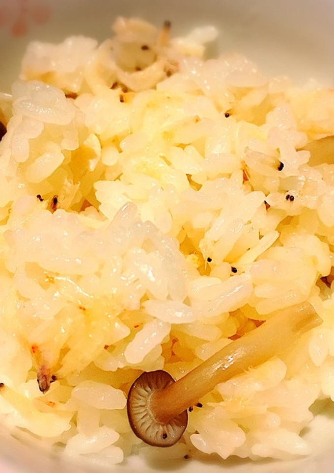 干し海老ときのこの料亭風な炊き込みご飯-レシピのメイン写真