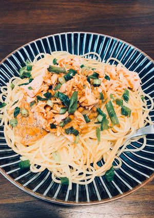 納豆パスタ-レシピのメイン写真