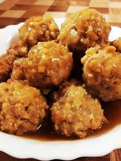 高野豆腐入り肉団子(和風あんかけ)-レシピのメイン写真