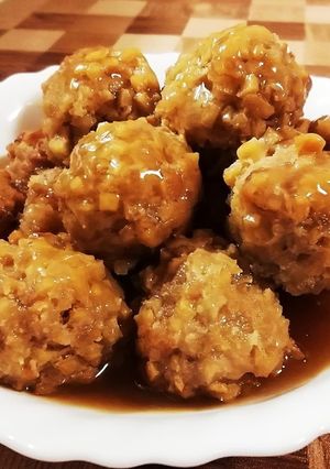 高野豆腐入り肉団子(和風あんかけ)-レシピのメイン写真