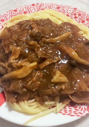 【15作目】うま～ハッシュドビーフパスタ-レシピのメイン写真